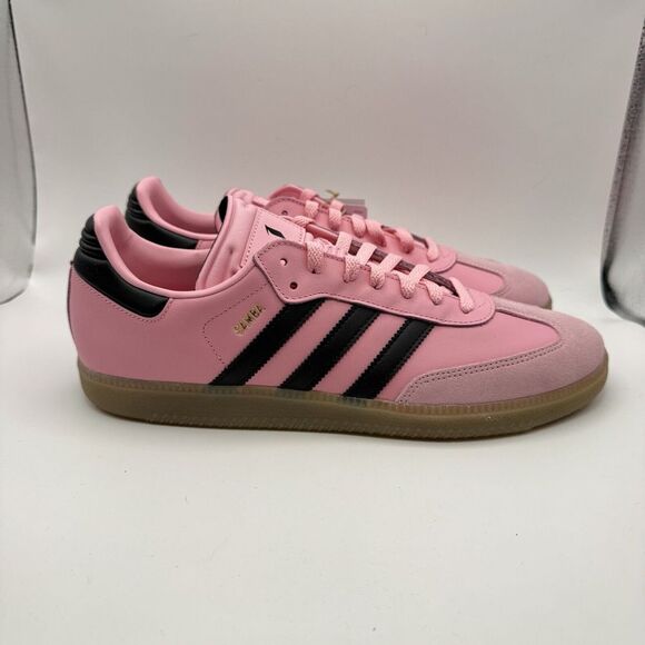 Messi adidas Samba Sneakers Miami MLS Retro Originals Pink/Blk/Gum Sz 11.5 New main image 4